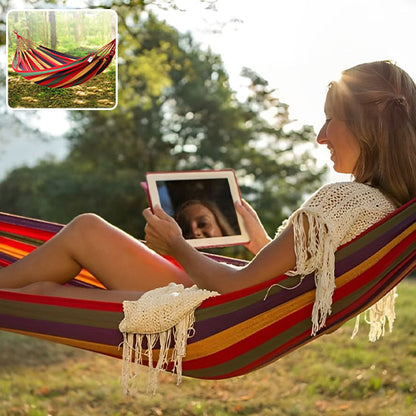 Hamac camping adapte aux moments de calme dans la nature