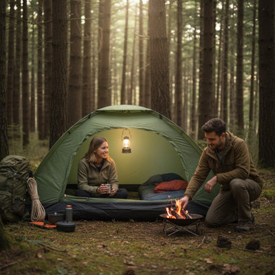Tente trekking 2 places adaptee zone boisee
