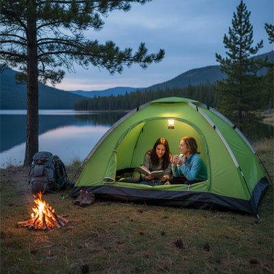 Tente trekking 2 places pour tout moment jour et nuit